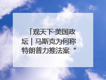 观天下·美国政坛｜马斯克为何称特朗普力推法案“令人作呕”