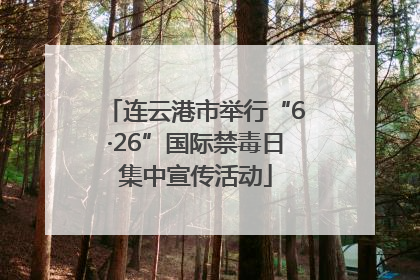 连云港市举行“6·26”国际禁毒日集中宣传活动