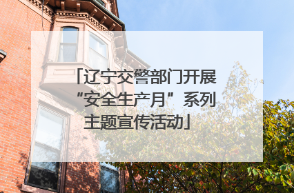 辽宁交警部门开展“安全生产月”系列主题宣传活动