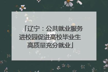 辽宁：公共就业服务进校园促进高校毕业生高质量充分就业