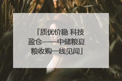 质优价稳 科技盈仓——中储粮夏粮收购一线见闻