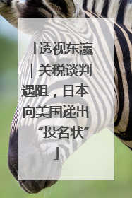 透视东瀛｜关税谈判遇阻，日本向美国递出“投名状”