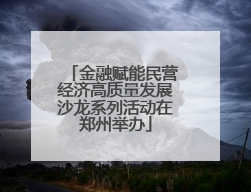 金融赋能民营经济高质量发展沙龙系列活动在郑州举办