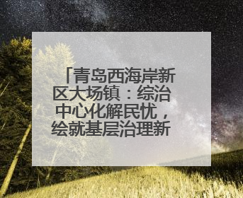 青岛西海岸新区大场镇：综治中心化解民忧，绘就基层治理新“枫”景