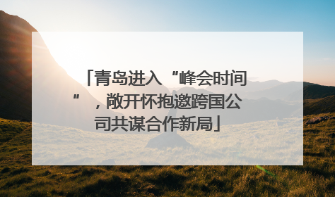 青岛进入“峰会时间”，敞开怀抱邀跨国公司共谋合作新局