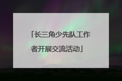 长三角少先队工作者开展交流活动