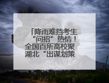 降雨难挡考生“问招”热情！全国百所高校聚湖北“出谋划策”（组图）