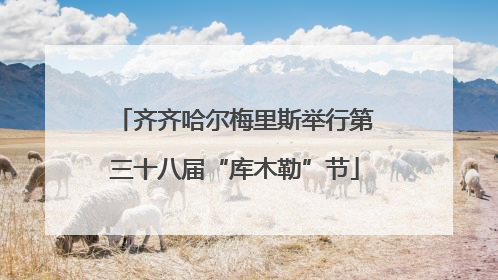 齐齐哈尔梅里斯举行第三十八届“库木勒”节
