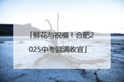 鲜花与祝福！合肥2025中考圆满收官