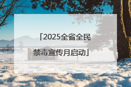 2025全省全民禁毒宣传月启动