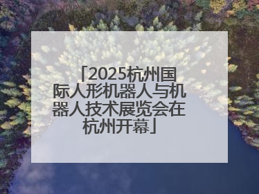 2025杭州国际人形机器人与机器人技术展览会在杭州开幕