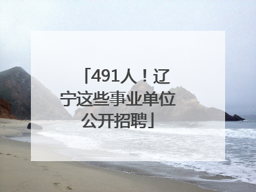 491人！辽宁这些事业单位公开招聘
