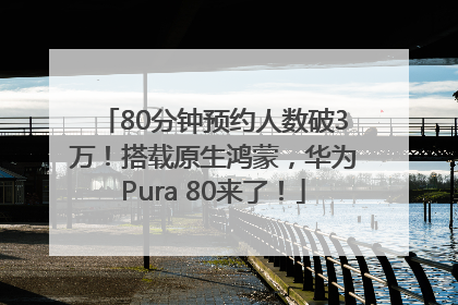80分钟预约人数破3万！搭载原生鸿蒙，华为Pura 80来了！