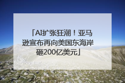 AI扩张狂潮！亚马逊宣布再向美国东海岸砸200亿美元
